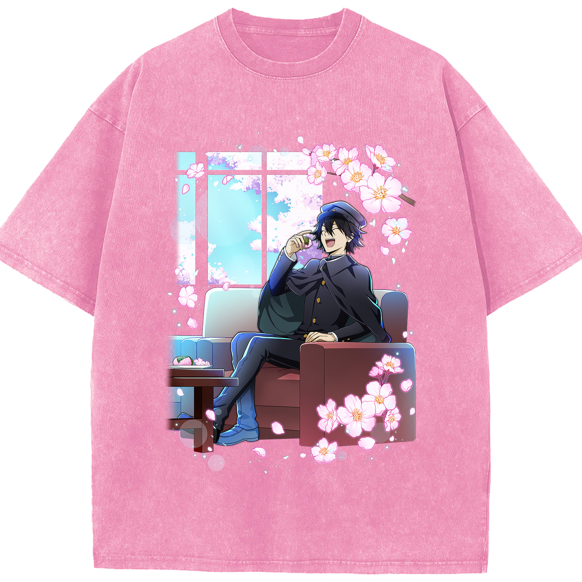 （画像用） 文豪ストレイドッグス Bungo Stray Dogs 綿100% ヴィンテージ風 半袖Tシャツ（フロントプリント）